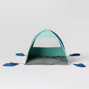 Di alta qualità 2 persone facile da impostare UPF 50 + spiaggia riparo 100% poliestere rosa Pop-up spiaggia Cabana tenda con sacchetti di sabbia - Product Image 5