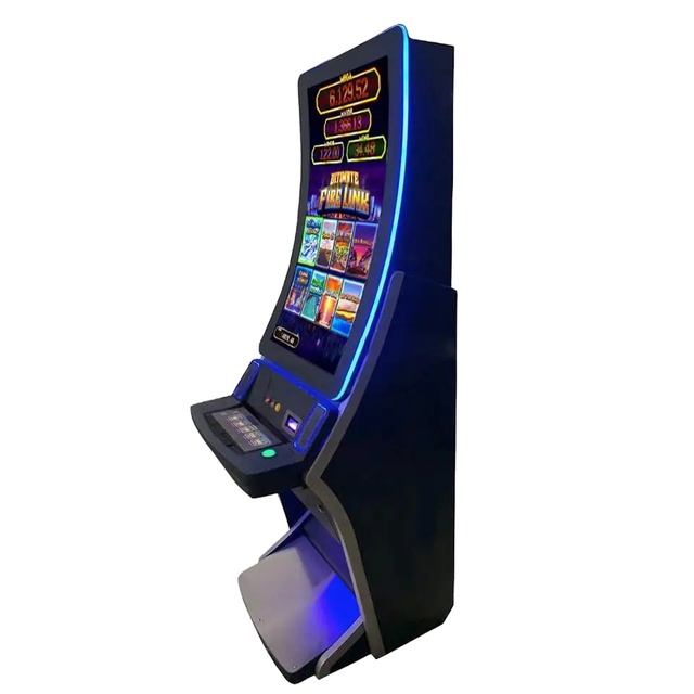 Customized 43-Inch Curved Touch Screen Vertical Cabinet Metal Games Machine with ACardes Coin Payment Method Skill Game