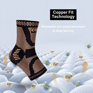 Copper Fiber <b>Ankle</b> <b>Support</b> Compression Breathable Protective Gear for Sports Adult Unisex MLXL Size - Product Image 4