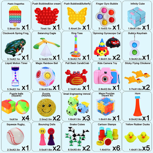Paquete de Juguetes Antiestrés Personalizados AF, Juguetes Sensoriales para Aliviar la Ansiedad, Recuerdos para Fiestas, Set de Juguetes para Niños - Product Image 6