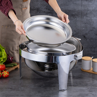 Verstärktes Hochwertiges Modernes Design Buffet-Speisenwärmer Edelstahl-Chafing-Dish-Set Einfache Bedienung für Restaurants und Hotels