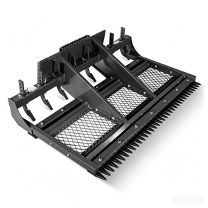 Niveleuse de terrain agricole de 72 pouces pour mini-chargeuse, avec rippeurs réglables pour le nivellement des allées en gravier - Product Image 1