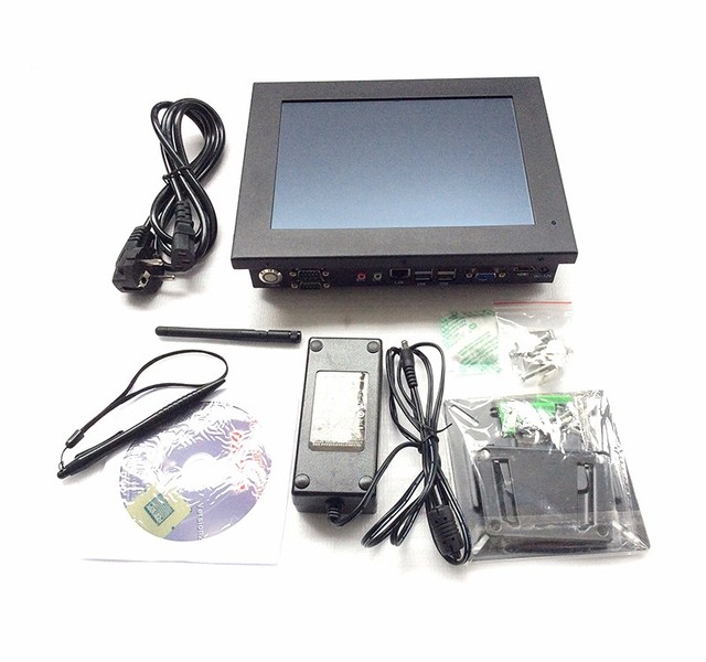 10.4 Inch Embedded Touch Screen Computer 10 Inch Fanless Industrial All in One PC RS232 RS485 Panel PC Price