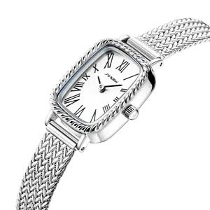 SINOBI высококачественные кварцевые часы для женщин модные и водонепроницаемые часы для каждого случая часы из нержавеющей стали