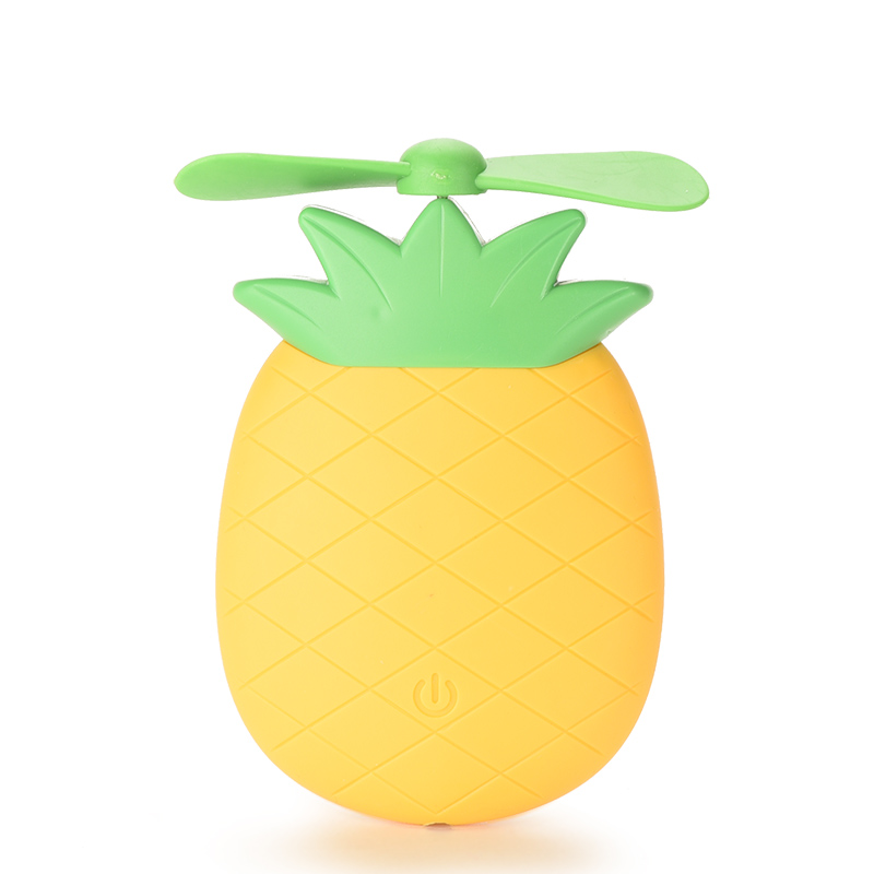 Портативная Красивая Ночная лампа для моделирования фруктов, ручной мини-вентилятор с зарядкой, силиконовая светодиодная мини-лампа