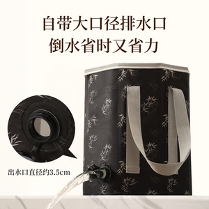 Foot <b>Bath</b> Bucket Foldable <b>Portable</b> Tall Deep Calves Coverage Steam Heat Preservation Home Health Care Multifunction Toilet Use - Product Image 5