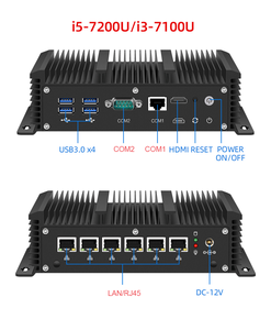 ไฟร์วอลล์ PFsense ซอฟต์แวร์เราเตอร์ Core I3 I5 I7 คอมพิวเตอร์ตั้งโต๊ะสำหรับงานโปรเจกต์ 6 LAN Gigabit Ethernet NIC ไร้พัดลม อุตสาหกรรมขนาดเล็ก - Product Image 2