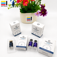 Scatola per Confezionamento con Finestra per Fiala di Vetro Singola da 3ml o 10ml, Cartone Personalizzato con Foglio Olografico e Inserto in Blister
