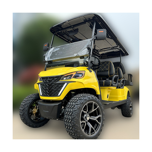 รถกอล์ฟไฟฟ้าแบตเตอรี่ลิเธียม72V 4X4 2 + 2ที่นั่งดีไซน์ดีที่สุด