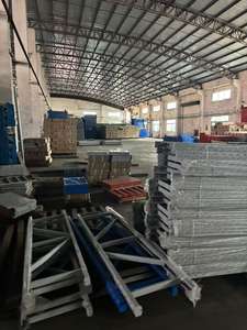 מתלה מתקפל רב-שכבתי CYD 300 ק\\\"ג, פלדת פח מגולגל קר עמידה, 4 שכבות, ציפוי אבקה כחול-לבן, מוגן קורוזיה - Product Image 6