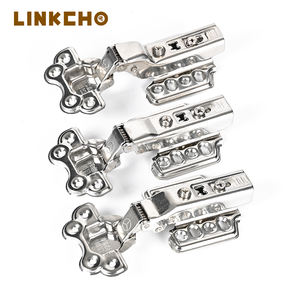 लिंक 304 स्टेनलेस स्टील हिंज 3.0 मोटी 12 छेद हाइड्रोलिक बफर नरम बंद बंद कर मौन अलमारी कैबिनेट दरवाजा तह हिंज - Product Image 6