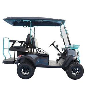 Carrito de Golf Eléctrico de 48V con Batería de Litio, para Caza, con Estructura de Acero de Alta Resistencia, Certificado CE, 3-4 Asientos, Venta al Por Mayor - Product Image 2