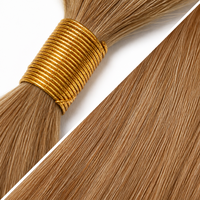 Cheveux humains vierges bruts en vrac, doux et soyeux, brillance naturelle, cuticules intactes, sans nœuds, super double drawn pour la fabrication d'extensions.
