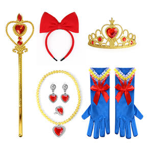 Nieuw Ontwerp Kerstfeest Cosplay Outfits Halloween Cosplay Verkleed Meisjes 3-10y Prinses Sneeuwwitte Jurk Kostuum - Product Image 4