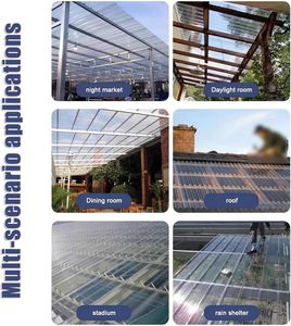 Trọng lượng nhẹ sóng FRP trong suốt mái Bảng điều khiển vật liệu sợi thủy tinh mái ngói cho khách sạn & kho sử dụng chống cháy không thấm nước - Product Image 6
