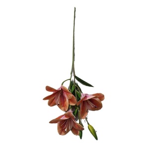 Bouquet de fleurs artificielles Yixuan Lily, arrangement floral en soie, décoration de mariage, décoration de salon - Product Image 5