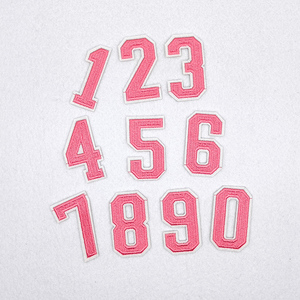 Thêu chữ cái tiếng Anh, phù hiệu thêu máy tính cho các phụ kiện quần áo, vá vá cho quần. - Product Image 3