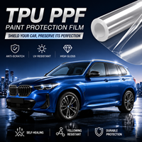 Film de protection de peinture pour carrosserie de voiture en TPU transparent auto-cicatrisant, anti-jaunissement, résistant aux éclats de pierres, 8,5 mil, 1,52 m de large, 15 m de long