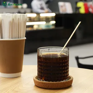 Bamboo Coffee Stir Sticks 110mm 140mm Disposable Drink Stirrer Bamboo Coffee Stirrers Non-Plastic Eco-Friendly Stirring Stick