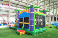WINSUN Château gonflable combiné personnalisé en forme de noix de coco pour usine, en promotion et pour la location
