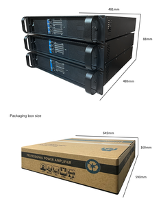 Amplificateur de puissance audio professionnel AOFO AC204 <span class=keywords><strong>400W</strong></span> 2 canaux classe H pour scène, sonorisation en direct et soirées à domicile - Product Image 4