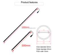 Tube Météore LED 3D 5050RGB pour Scène d'Événement, Couleur RVB Entièrement Changeante et Dynamique, pour Décoration de Plafond