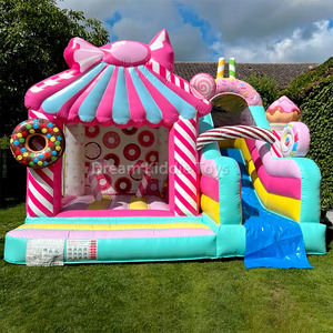 <span class=keywords><strong>Candy</strong></span> Inflable Castle World Castillo hinchable con tobogán Interior Exterior Parque infantil Candyland Bounce House - Product Image 1