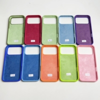 2025 étui en silicone liquide pour iPhone 17 16 Pro Max logo personnalisé étui de protection antichoc pour téléphone portable