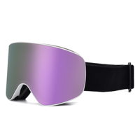 Lunettes de ski anti-buée pour femmes, adultes, unisexes, très vendues, de haute qualité, grandes, sans monture, avec logo personnalisé