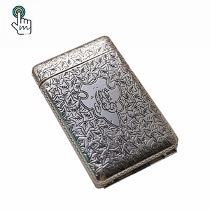 Xách tay sang trọng cổ điển kim loại cổ điển <span class=keywords><strong>Thomas</strong></span> Shelby thuốc Lá Trường hợp New vàng khắc ba mở hộp - Product Image 2