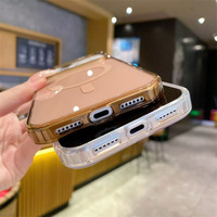 Funda de Acrílico Antigolpes para iPhone 17 18 16 15 14 13 12 11 Pro Max S26 Ultra A17 A06, Carga Inalámbrica Magnética, Cubierta Trasera