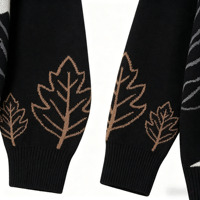 Pull en tricot à col rond à manches longues pour homme, jacquard, OEM ODM, personnalisable, vêtements d'hiver pour homme