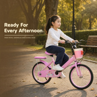 Vélo Enfant 16 Pouces pour Filles avec Panier et Garde-Boue, Idéal pour Débutants, Utilisation en Extérieur, Jardin ou Parc, Expédition Rapide, Vente en Gros