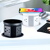 Prise intelligente motorisée pop-up étanche avec prise USB et charge sans fil pour maison intelligente