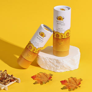 Boîte de tube d'emballage de cylindre de qualité alimentaire personnalisée Tube rond en papier kraft Push UP - Product Image 1