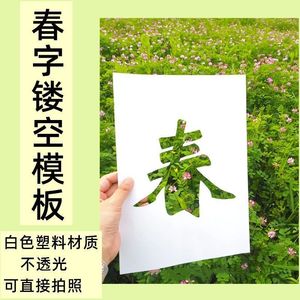 Plantilla de papel con diseño de personaje de primavera de 20 cm x 20 cm para proyectos creativos de fotografía y arte DIY - Product Image 5