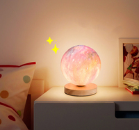 Nouveau Style PLA impression 3D lune planète lumière G9 ampoule décor à la maison lumières LED prise 6 "lune décoration Led lampe de Table