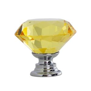 Đồ Nội Thất Hiện Đại 1.2 Inch Pha Lê Knobs Màu Hồng Vàng Rõ Ràng Kim Cương Hình Dạng Kéo Và Xử Lý Cho Tủ Quần Áo Ngăn Kéo Tủ Quần Áo Cho Phòng - Product Image 3