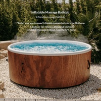 Baignoire gonflable écologique en PVC à température constante avec massage à bulles, autoportante, multi-personnes, familiale, ultra-grande capacité