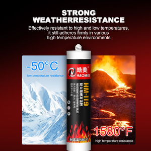 Fabrika Fiyatı Tek Bileşenli Yangın Geciktirici Silikon Mastik Profesyonel Su Geçirmez Küf Önleyici Güvenlik Yangını İçin Ambalaj - Product Image 6