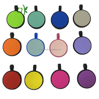 OKSILICONE Benutzer definierte ID Silent Silicone Pet Tag Gravierte runde Form für Anti-Lost Dog Cat ID Name Benutzer definierter QR-Code Logo Gummi-Tags