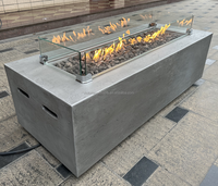 Poêle à feu de table autoportant en bois/gaz/alcool/atomisation, long, 100/120/140/150/160/165/180/200 cm