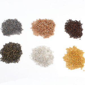 500 pièces/sac 2mm/2.5mm/3mm Cuivre Bouchon Entretoise <span class=keywords><strong>Perles</strong></span> <span class=keywords><strong>À</strong></span> Sertir En Métal Fin <span class=keywords><strong>Perles</strong></span> pour Bijoux De Bricolage - Product Image 5