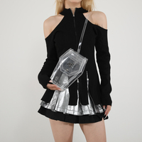 Nouveauté Vente en gros Mini sac à dos gothique en vinyle Sac à main Fashion Girls Clear Coffin Sac à dos Sac à bandoulière