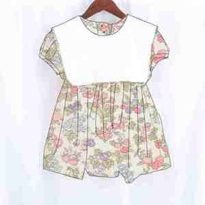 Robe personnalisée pour petite fille, robe à imprimé floral coloré, ensemble sœur pour enfant, vente en gros, robe pour bébé fille - Product Image 1