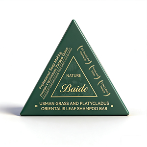 Shampooing Solide Triangulaire à Formule Végétale Naturelle <span class=keywords><strong>Usman</strong></span> Herbal de Qualité Supérieure pour Cheveux Gras, Nettoyage en Profondeur et Volume Accru, Marque Privée - Product Image 1