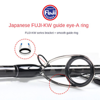 Canne à pêche en carbone FJORD OEM FUJI Guides 2,82 m pour la pêche en mer, jigging léger, avec anneaux KWAG pour la pêche au bar.