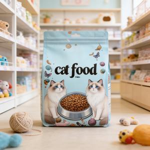 Bolsa de Fondo Plano con Cierre de Mylar Personalizada al por Mayor de 1 kg, 3 kg, 5 kg, 10 kg, 20 kg para Alimentos de Mascotas como Perros, Gatos, Peces y Aves - Product Image 3