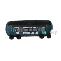 Peluche en coton PP en forme de bus, personnalisable, avec options OEM/ODM