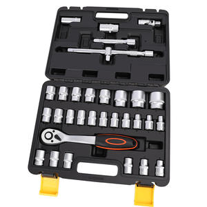 Juego <span class=keywords><strong>de</strong></span> enchufes universales <span class=keywords><strong>de</strong></span> 1/<span class=keywords><strong>2</strong></span> pulgadas, 24T, varias llaves <span class=keywords><strong>de</strong></span> rueda, caja <span class=keywords><strong>de</strong></span> plástico negro, a presión, venta al por mayor - Product Image 6